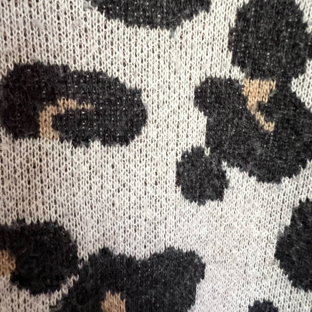 Loft Plus Leopard Print Wool Blend Crewneck Sweater Size16/18 - Picture 5 of 8